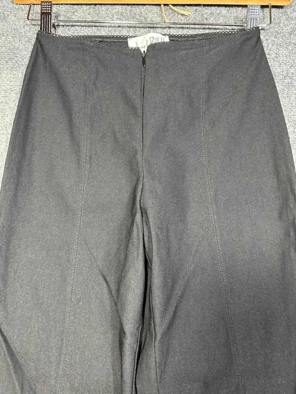 Joseph Ribkoff Pants Womens 2 Black Stretch Flat Front Straight Ankle Split Hem